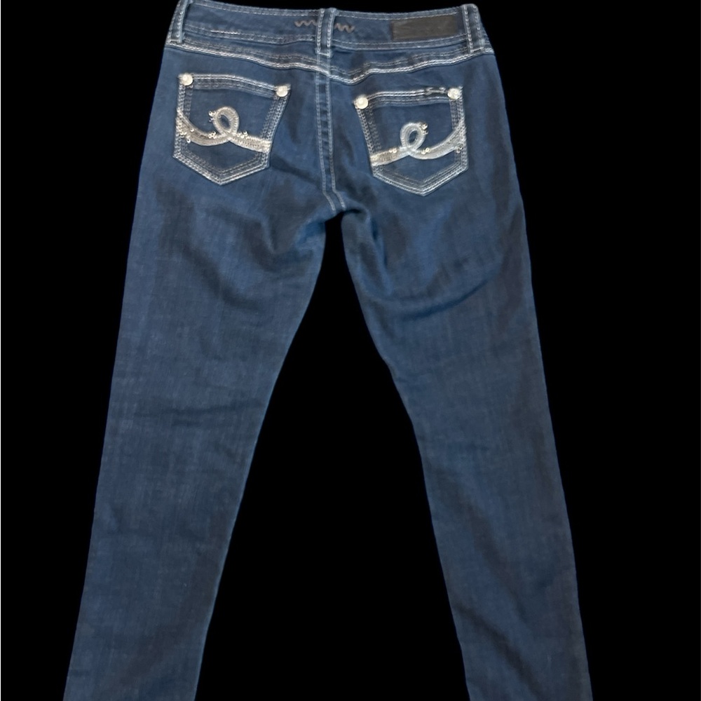 Seven7 Jeans Embellished Pocket Skinny Jeans - Size 29